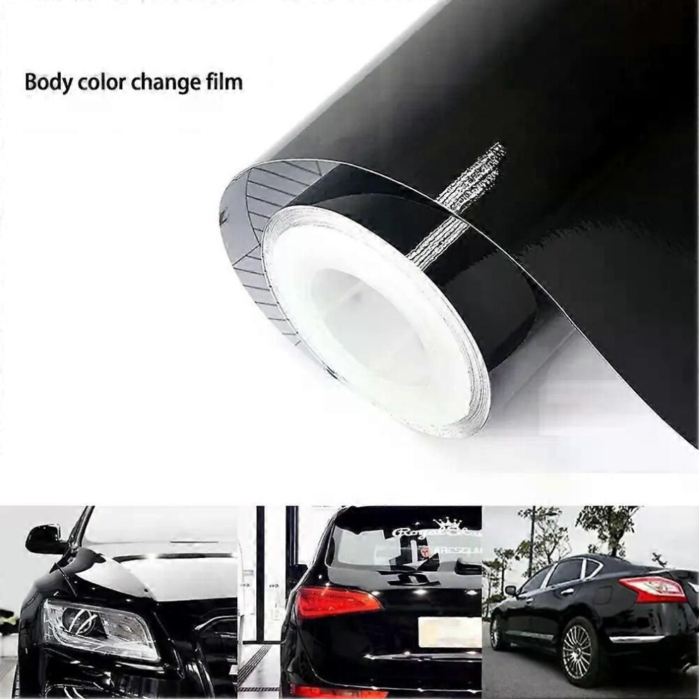 (Bright ) Vinyl Wraps Car Sticker Carbon Fiber Vinyl Wrap Film Car Wrapping Foil Console Computer Laptop Skin Black 9013291378872