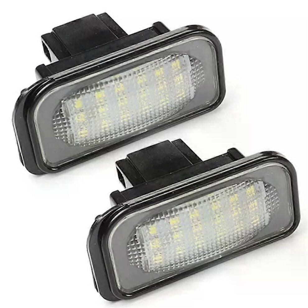 (2Pcs) 1/2Pcs For Mercedes Benz C-Class W203 R230 W209 C209 A209 Sl Clk Class Car Led Canbus License Number Light 9013291385177