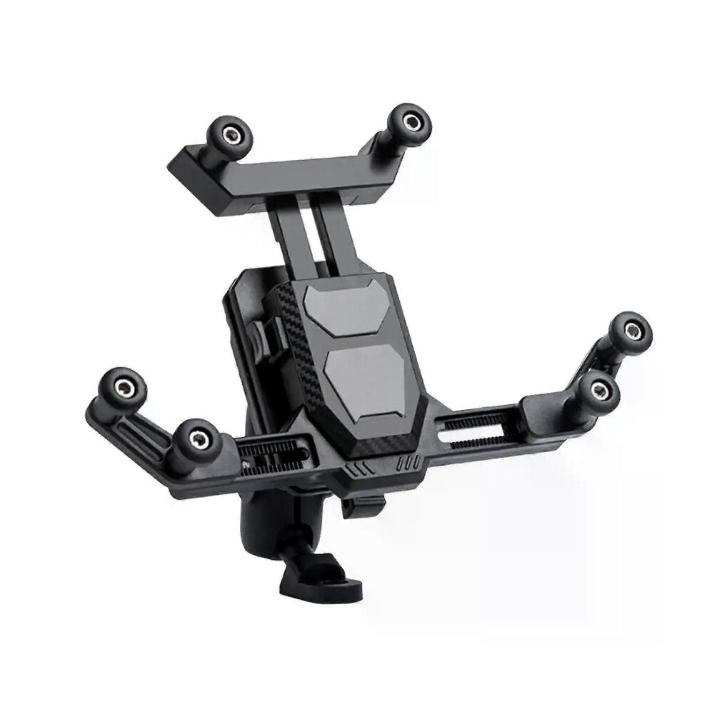 (Mirror Mount) Motorcycle Phone Holder Phone Clamp Adjustable Stable Anti Shock Rotatable Cellphone Holder Mobile 9013291377875