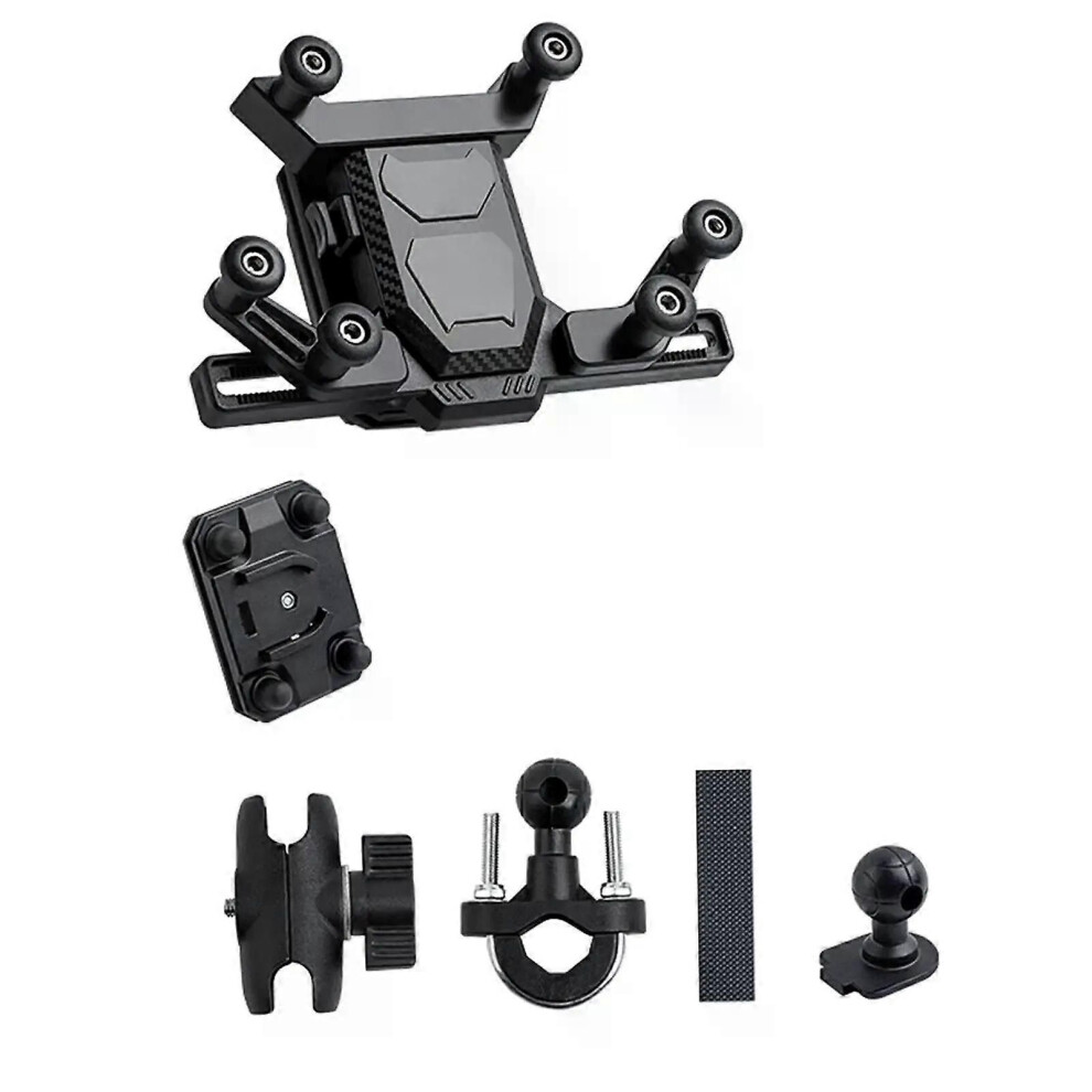 (Handlebar Mount) Motorcycle Phone Holder Phone Clamp Adjustable Stable Anti Shock Rotatable Cellphone Holder Mobile 9013291377868