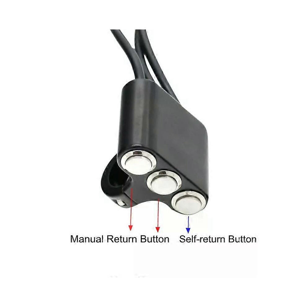 (B) Motorcycle E-Bike Scooter Atv Switch 22Mm Handlebar Switches Head Hazard Brake Fog On-Off Light 9013291386051