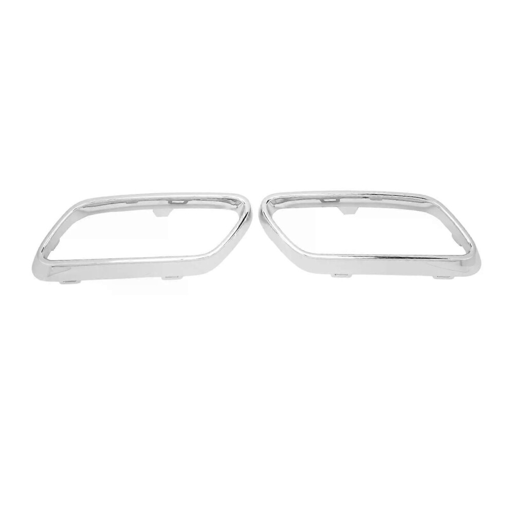(Sliver) Exhaust Tip Cover Trims Bezel Replacement For Benz Cclass W206 S206 Amg Line Onwards Tail Throat Cover 9013291379343