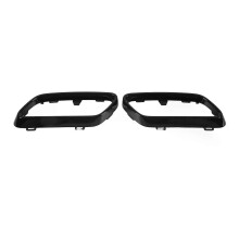 (black) Exhaust Tip Cover Trims Bezel Replacement for Benz CClass W206 S206 AMG Line Onwards Tail Throat Cover