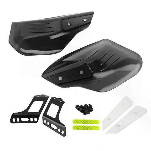 (black) Motorcycle Full Set HandGuard Hand Guards Handlebar Protector Protective Hand Shell Protection with 1