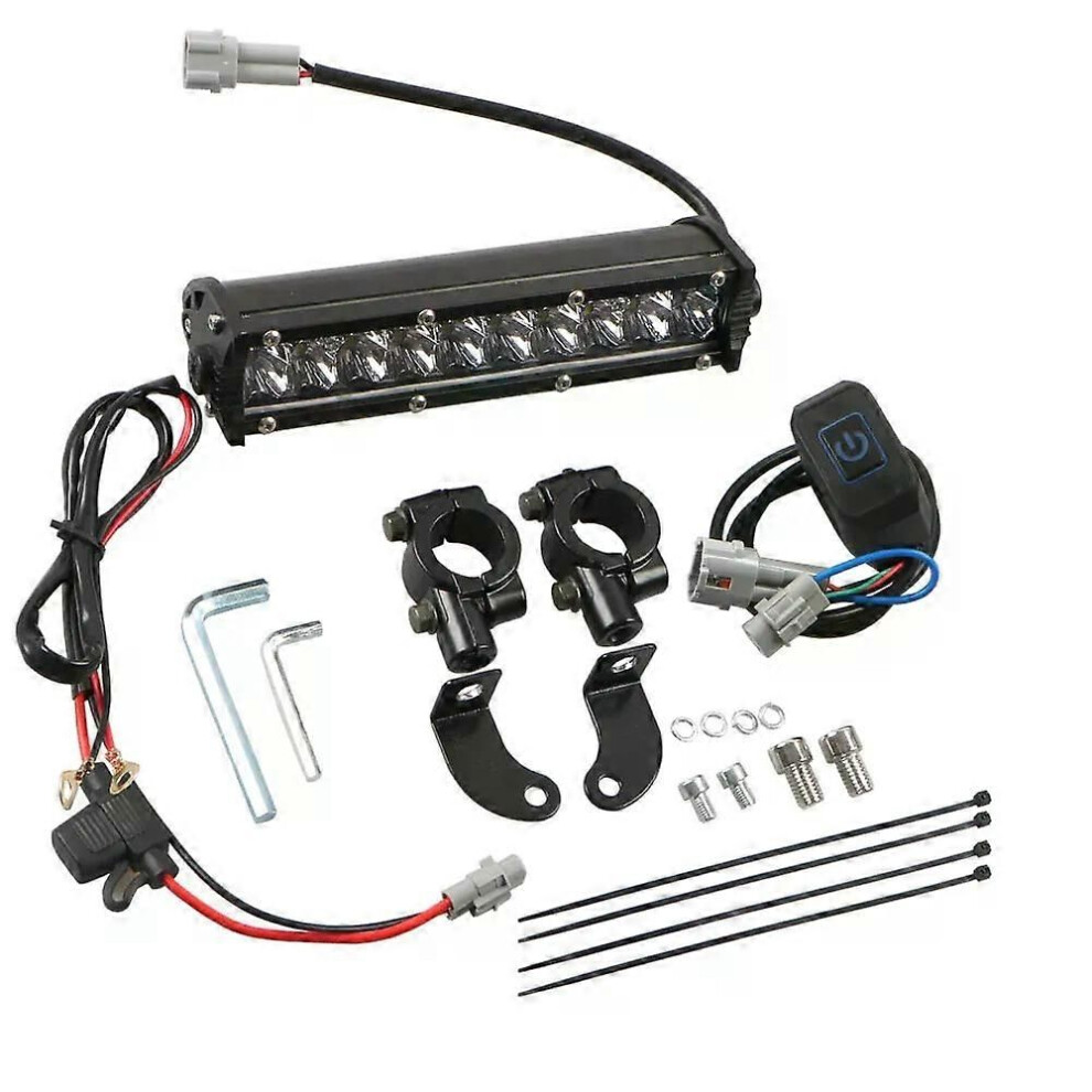 (Waterproof Switch) 60W Motocross Led Wiring Harness Plug-Play Head Assembly For Klx110 Crf110 Ttr110 Yz250f Light 9013291387263