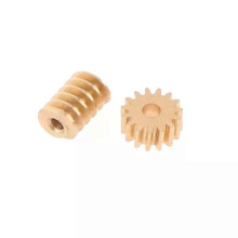 (A) 1:87 Modulus 02 15T Mikromässing Turbinsnäcka Statisk Växellåda Håldiameter 08mm/1mm Reduktionsdrev