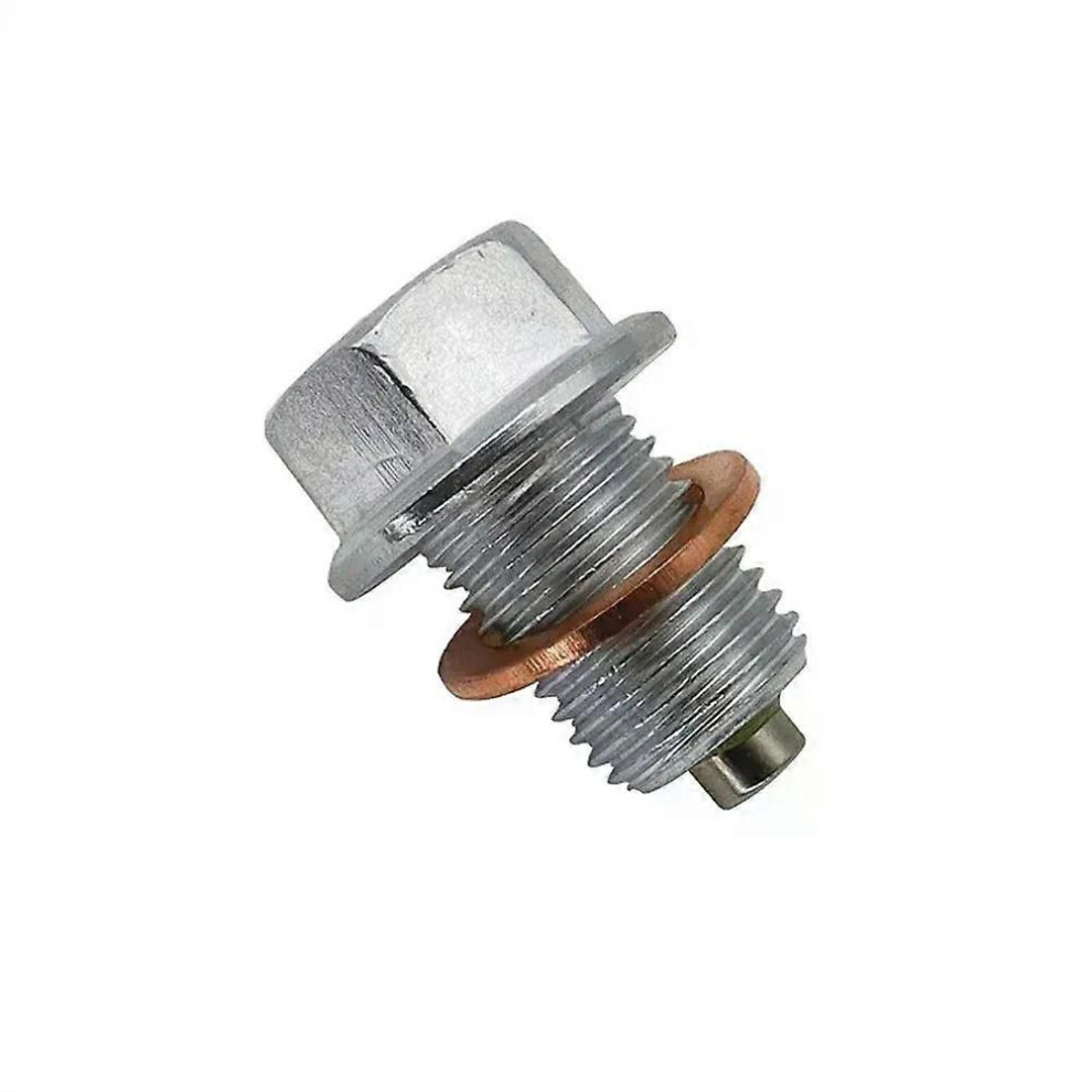 (M14 1.5) New Stainless Steel Magnetic Oil Drain Plug Oil Drain Sump Nut Auto Parts M12x125 M14x15 M12 Silver 9013291379473