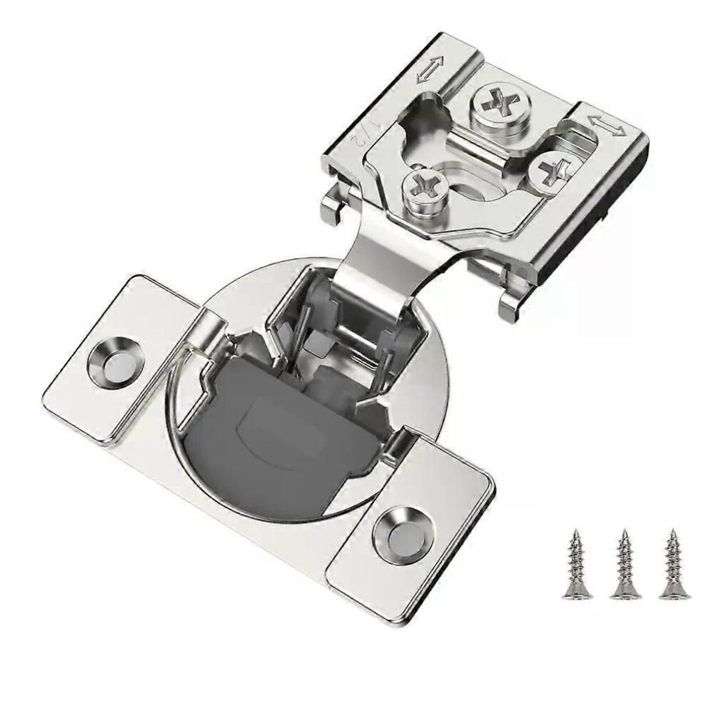 (1Pc) Concealed Nickel Plated Kitchen Soft Close Cabinet Hinges Cabinet Hardware 1/2 Inch Overlay 9013291379718