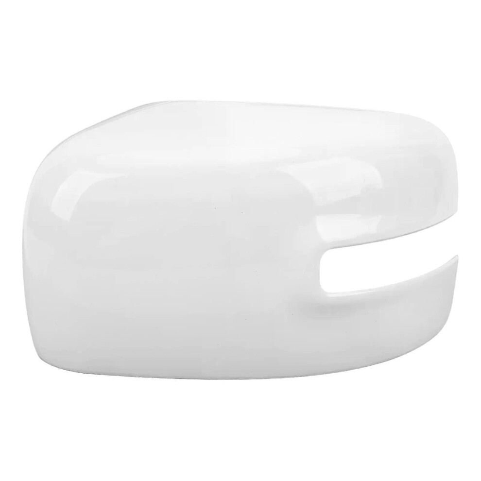 (Left) Car Door Rear View Mirror Cap Exterior Wing Mirror Cover Cap Replacement For Renegade 2015 To White 9013291384361