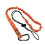(orange color) Thicken Tool Lanyard Rope Working AntiFalling Safety Rope Tool Tether Lanyard 1