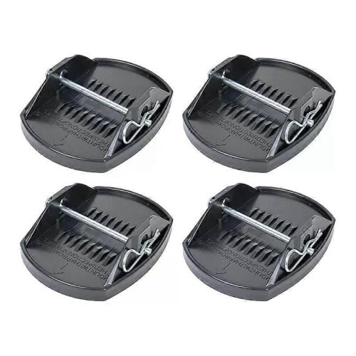 (Black) Leg Support Pads For Secure Ground Placement Prevent Ground Sinking