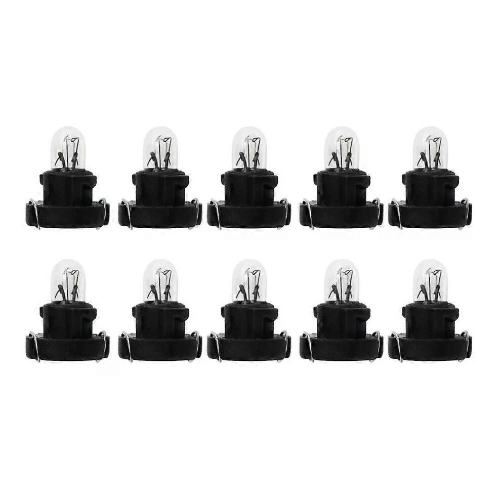 () 10Pcs T3 Led 12V Auto Car Instrument Dashboard Indicator 12W Bulbs Dashboard Lamps Automatic Door Black/Light 9013291382381