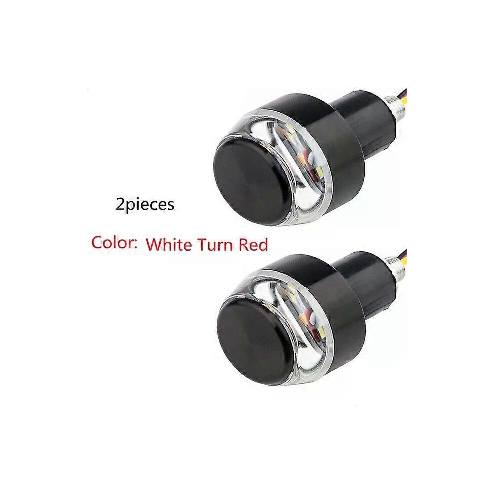 (2 Pieces) 12V Cnc Turn Signals Motorcycle Led Handle Blinker For 22Mm Handlebar Signal Flashing Handle Bar Light 9013291400146