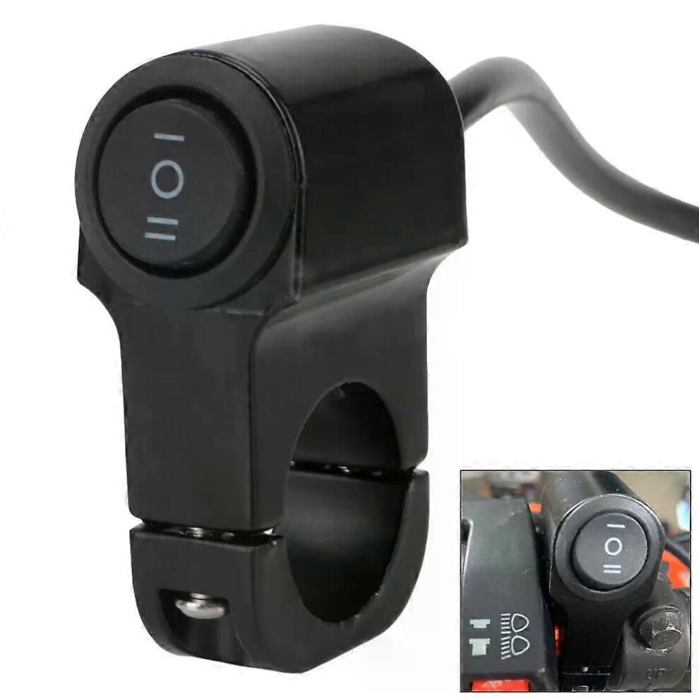 (China) 12V Spotlight Retro Switches Three-Position Button Handlebar Headlight Switch 22Cm 7/8In Daily Waterproof 9013291384545