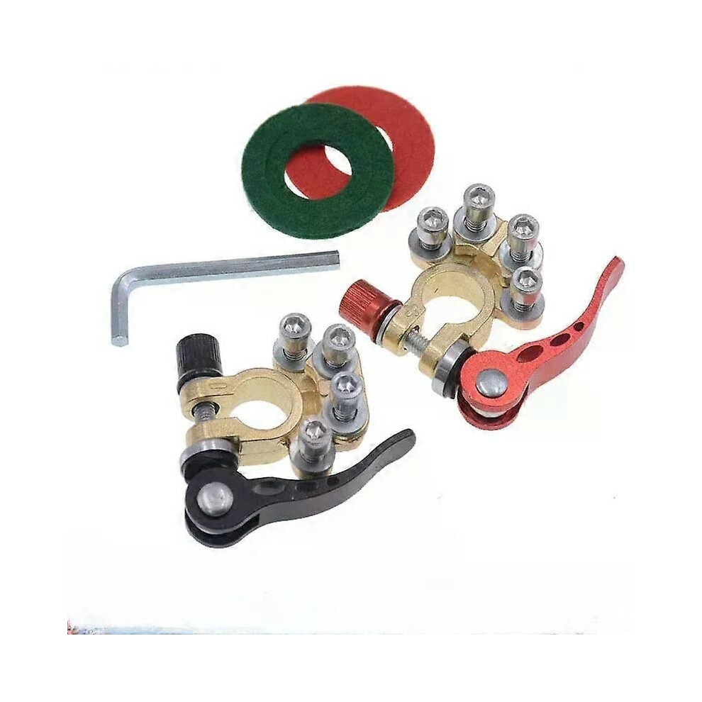 (1 Set) 1 Pair 12/24V Automotive Car Top Post Battery Terminals Wire Cable Clamp Terminal Connectors 6 Styles 9013291387799