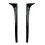 (Black) Vehicle Rear Window Spoiler Wing Easy Installation Auto Modification Accessories Suitable for Golf 7 1