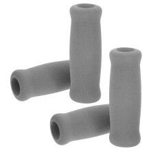 (Grey11.5x3.5cm) 3 Pcs Walking Stick Handle Wrap Wheel Grip Hiking Pole Walker Foam Sponge Cover 4pcs (Black) Non-Slip