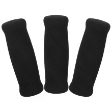 (Black12.00X3.50X3.50) 3 Pcs Walking Stick Handle Wrap Wheel Grip Hiking Pole Walker Foam Sponge Cover 4pcs (Black) Non-Slip