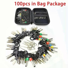 (Paquete de 100 piezas) El mejor kit de 100 herramientas extractoras de cables y pines para automóviles.