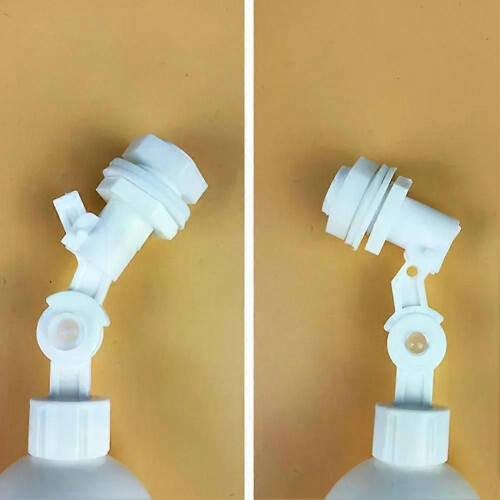 (small ball) White Float Ball Valve Accessories Automatic Ball Control Valve Water Floating For Aquarium Plastic 2