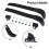 (B) 2 Sets Inline Skate Strap Buckle With Clamp Screws Nut Replacement Skates Strap Set Inline Buckle Skating 4