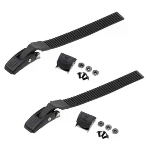 (B) 2 Sets Inline Skate Strap Buckle With Clamp Screws Nut Replacement Skates Strap Set Inline Buckle Skating