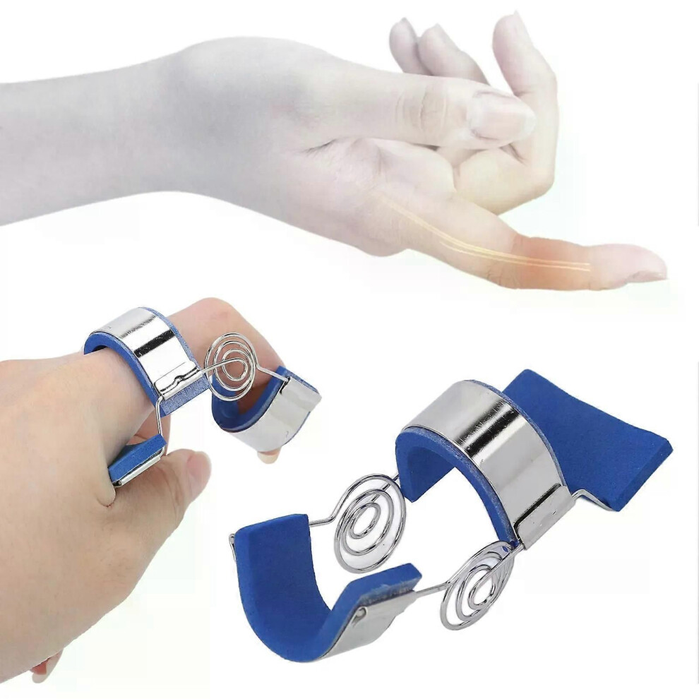 (Small) Spring Finger Splint Rehabilitation Straighten Training Easily Wear Adjustment Extension Assist for