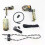(Black) 7pcs Full Set Jx1000 Bow Accessories Set For Compound Bow include Stablizer Sight Arrow Rest Peep Sight 4