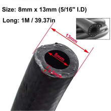 Tuyau d'huile (8 mm x 13 mm) de 1 mètre pour moto et automobile, essence, en caoutchouc écologique