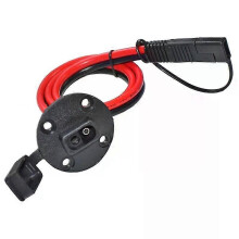 (0,6 m förlängningssladd) 10AWG SAE-kabel 2-polig snabbkoppling Skruvhål för förlängningskabel för bilpanel
