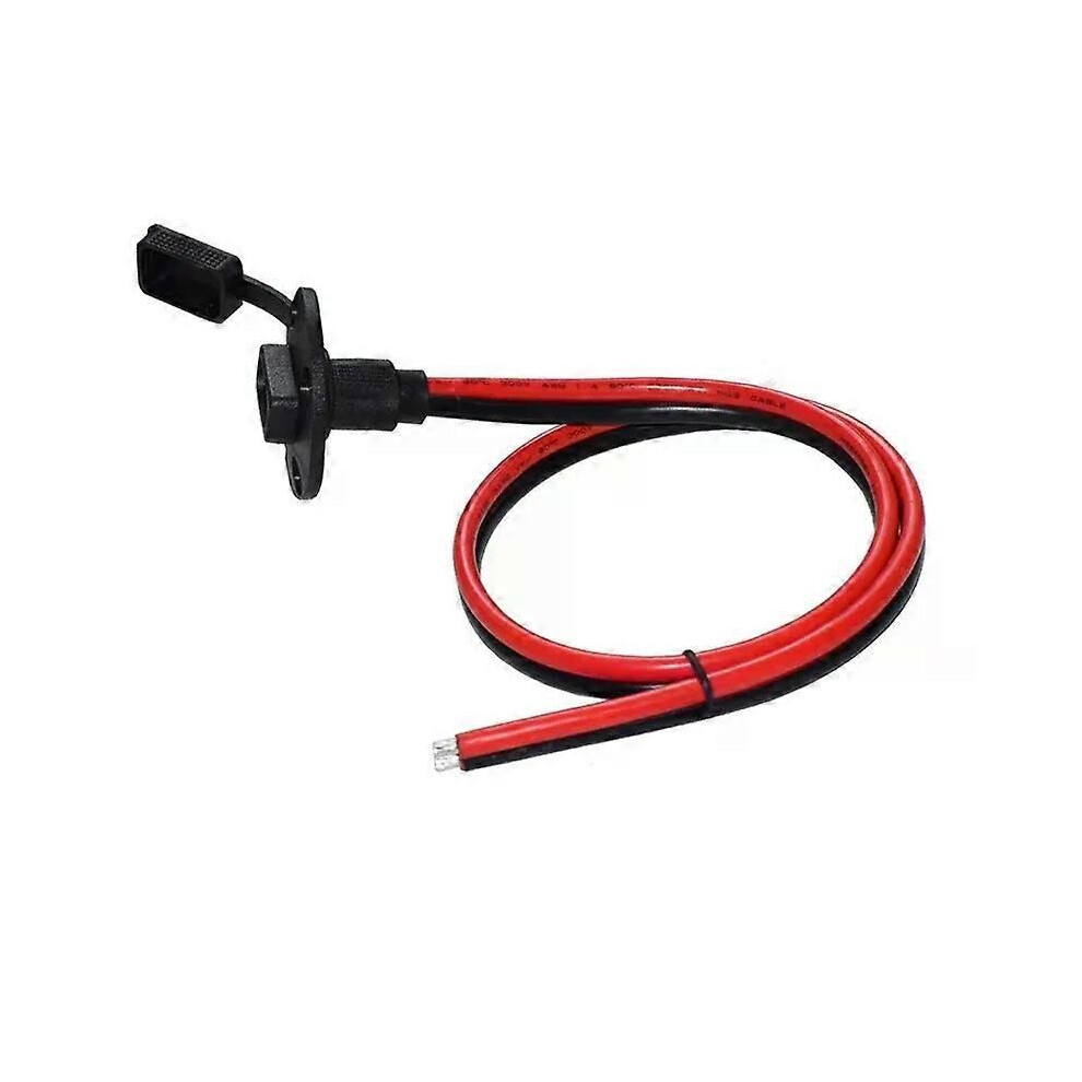 (0.6M Input Cable) 10Awg Sae Cable 2 Pin Quick Disconnect Automotive Panel Extension Cable Screw Holes For Solar Panels 9013291403550