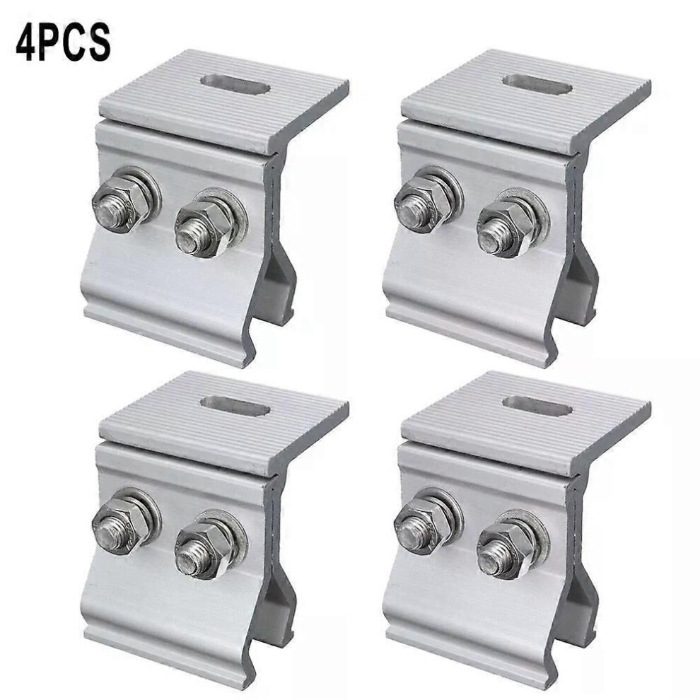 (4Pcs) 1/4Pcs Solar Panel Bracket Fixing Clamp Mounting Bracket Bracket For Roof Framed Panels Rv House Boat 9013291393493