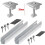 (B) Support de fixation en aluminium pour module de panneau solaire, rail de fixation trapézoïdal pour 1