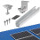 (A) Support de fixation en aluminium pour module de panneau solaire, rail de fixation trapézoïdal pour 2