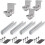 (B) Support de fixation en aluminium pour module de panneau solaire, rail de fixation trapézoïdal pour 3