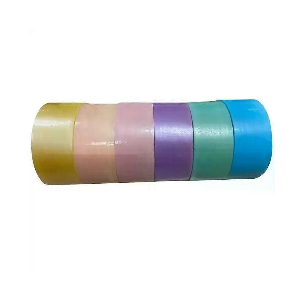 (9.00X9.00x3.60cm) 6 Rolls Of Colorful Duct Tapes Colored Ball Tapes Self-Adhesive Ball Tapes Sticky Balls Diy Tapes Colorful 9013291402324