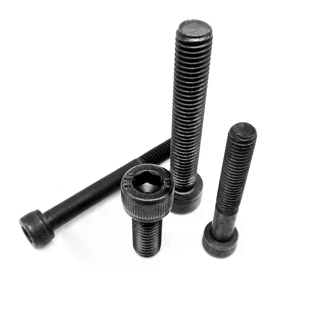 (100Mm) M2 M25 M3 M4 M5 M6 M8 Black Grade 129 Steel Din912 Hexagon Hex Socket Cap Allen Head Screw Bolt Lengthened 9013291401372