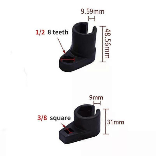(Square) 1pc 22mm Professional Oxygen Sensor Socket Removal Tool Universal Drive Remover Oxygen Sensor Sleeve 1