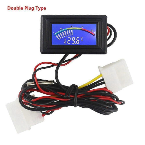 (USB Type, Orange) -50-110C Digital LCD Pointer Thermometer Car Water Temperature Meter Gauge C/F for Computer Case Boiler 2