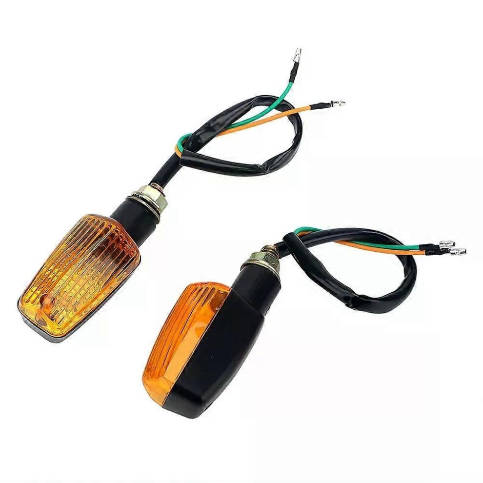 (2Pcs) 2Pcs Motorcycle Led Turn Signal Motorcycle Turn Signal Indicators Blinkers Flasher Light/Amber 9013291384217