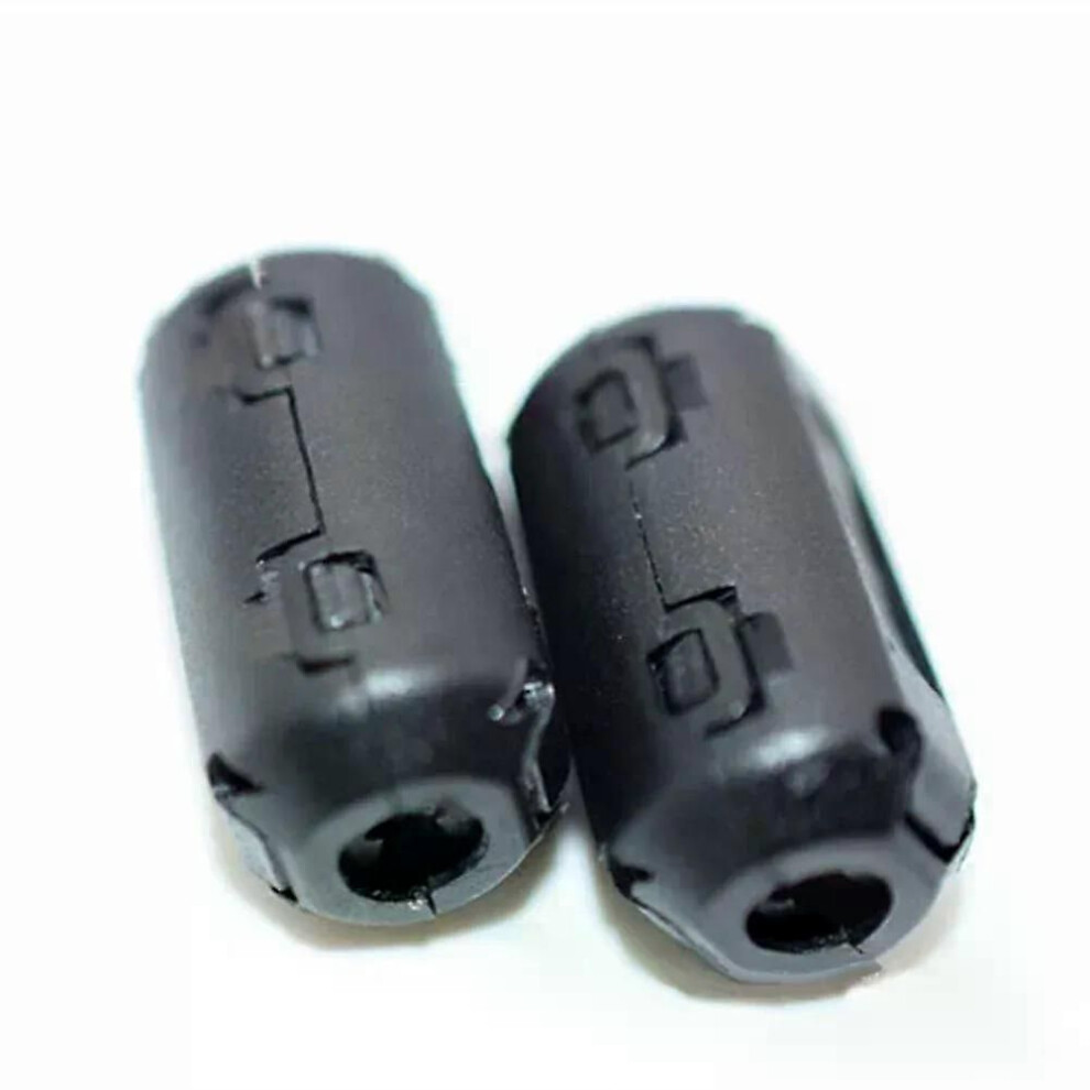 (Black) 10X Tdk 5Mm Ferrite Core Noise Suppressor Filter Ring Cables Clamps Rfi Emi For 5Mm Cable For Usb Audio Black 9013291393943