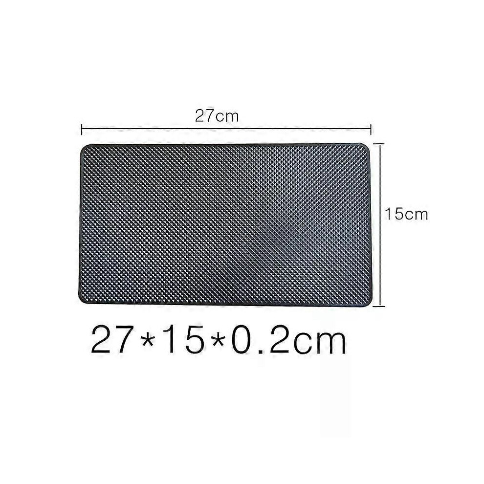 (Large 27X15cm) 1Pc Universal Car Dashboard Non Slip Grip Sticky Pad Phone Holder Mat Anti-Skid Silicone Mat Car Mat Black 9013291399587