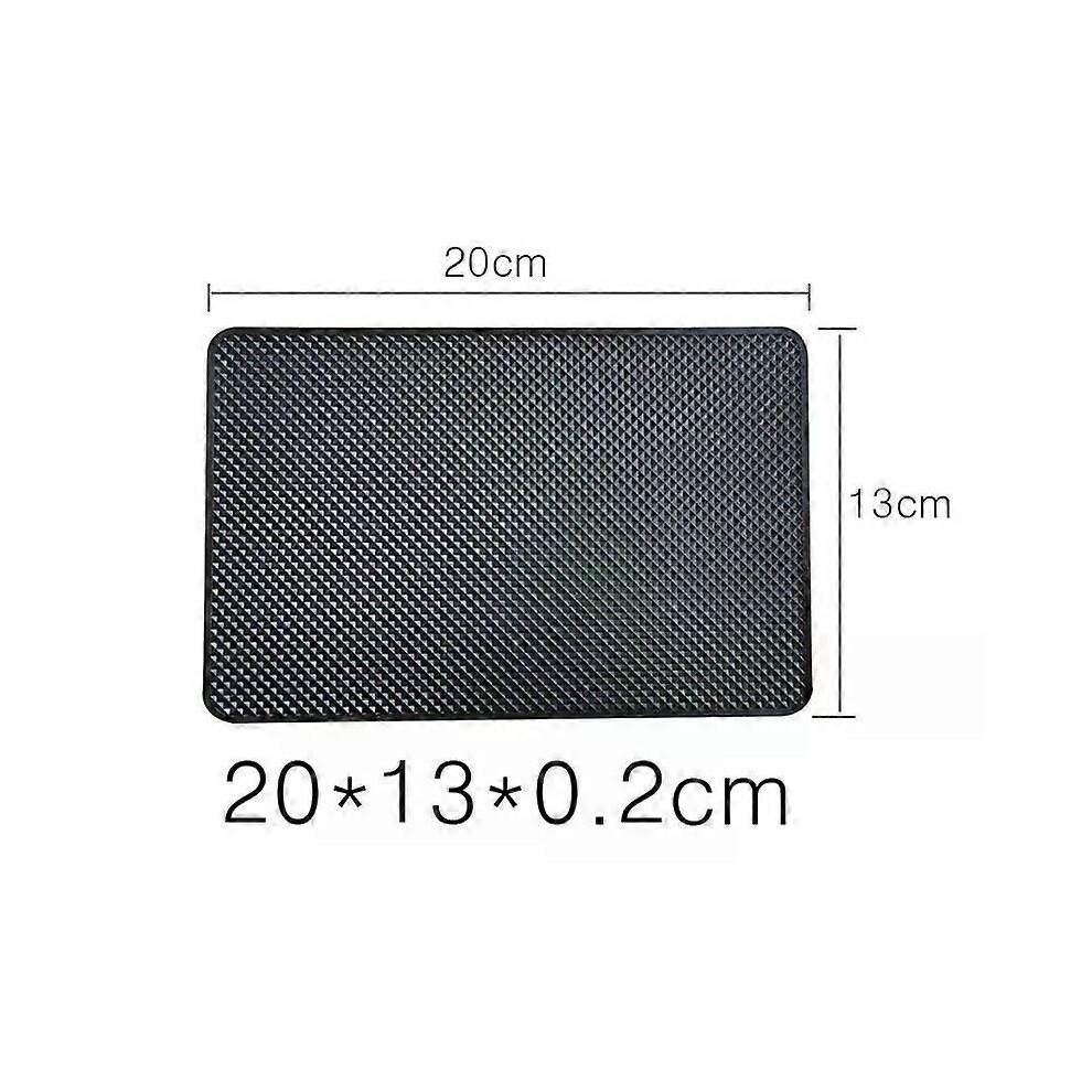 (Small 20X13cm) 1Pc Universal Car Dashboard Non Slip Grip Sticky Pad Phone Holder Mat Anti-Skid Silicone Mat Car Mat Black 9013291399594