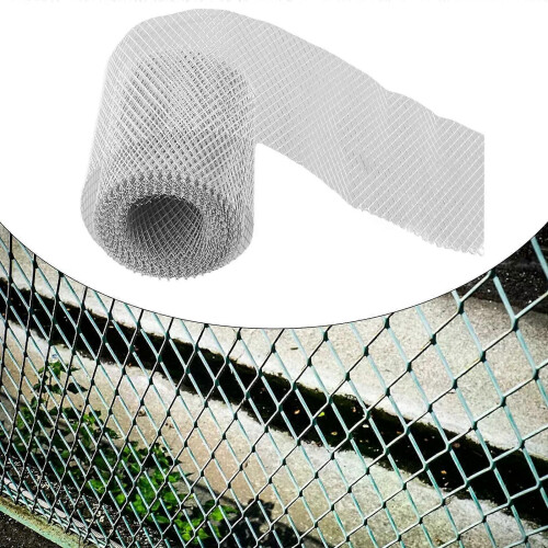 (12,7 cm) 1 protector de canalón de aluminio, protector de hojas para canalones, protector de malla 1