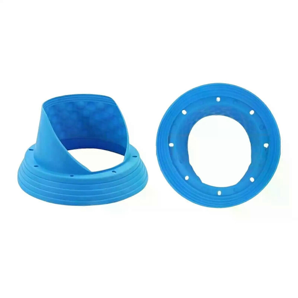 (Blue) 2Pcs Automotive 65Inch Silicone Car Speaker Baffle Accessories Shock Absorb Blue 9013291405936