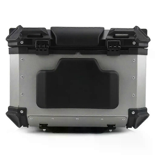 (Model B) 1 Set Motorcycle Passenger Backrest Back Pad Polyurethane Rear Luggage Tool Box Helmet Case Backrest 2