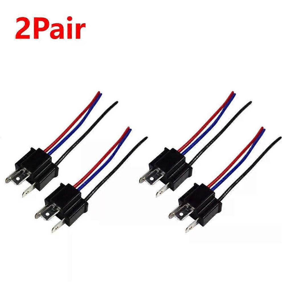 (2Pair) 1-5 Pair 9003 H4 Bulb Socket Male Adapter Connector Car Headlight Fog Lamp Male Adapter Socket Wiring 9013291406148