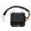 (black) Voltage Regulator Current Rectifier Motorcycle Voltage Stabilizer 4 Wires 4 Pins 12V For 150-250CC ATV 1