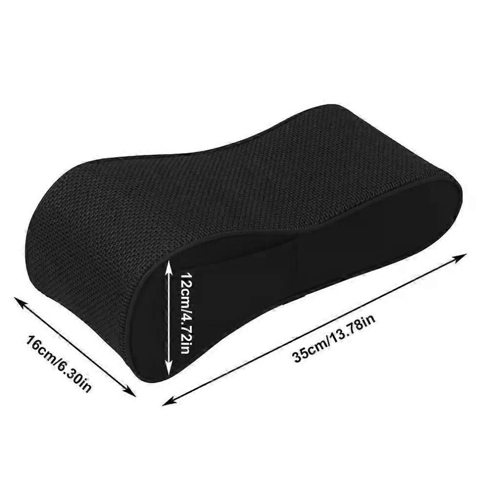 (Gray) Memory Foam Auto Armrest Box Height Pad Center Console Arm Rest Protection Cushion Armrests Storage Gray 9013291404526