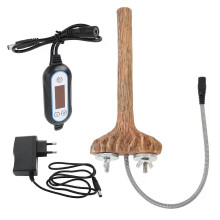 (EU Plug) Bird Cage Heated Perches Fast Heating Intelligent Temperature Control Resin Thermal Stand for Winter